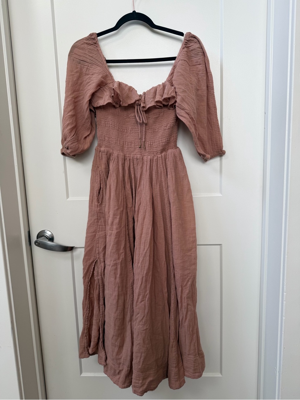 Free People Oasis Midi Pink/Tan color
